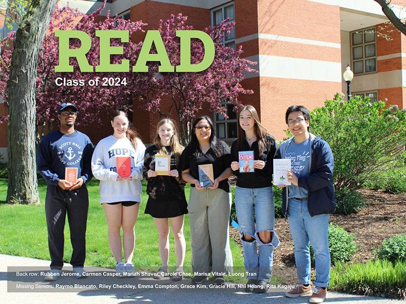 Collage of 2021 senior student library employees