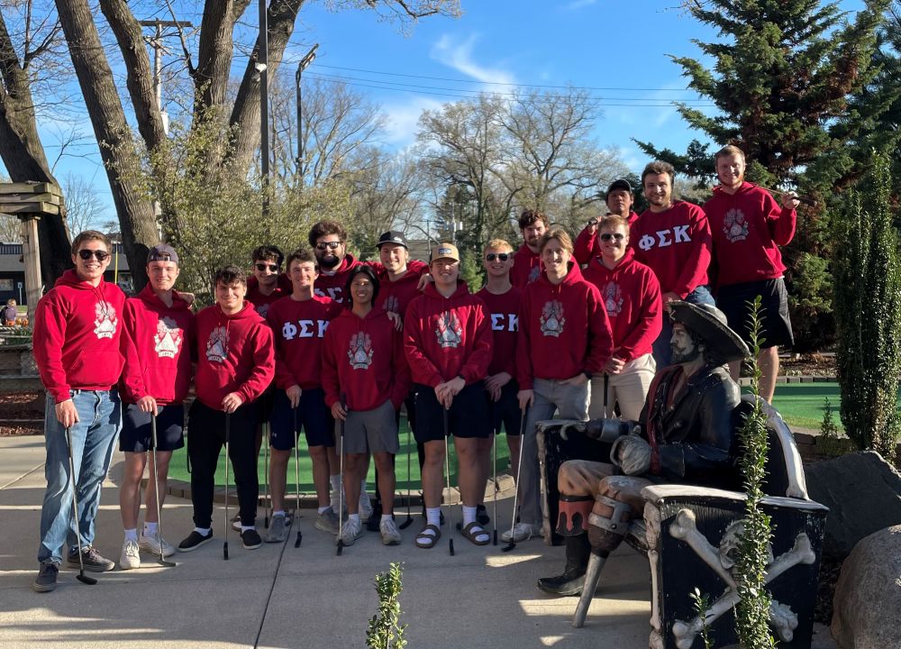 The men of the Phi Sigma Kappa chapter